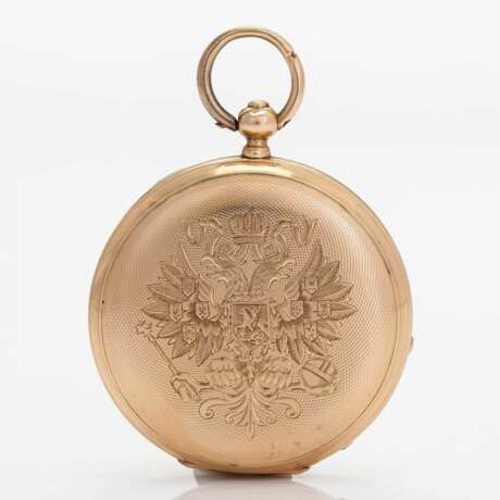 Pavel Bure. Gold 14 K pocket watch on a chain. Russia, 19th century. - Foto 1