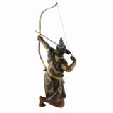 Bronze figure of a samurai archer with a longbow. Yoshimitsu Hou (芳光炮) Japan. Meiji period 19th-20th century. - photo 5