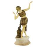 Chryselephantine figurine. Bronze and ivory. Salammbô, circa 1920 - Foto 4