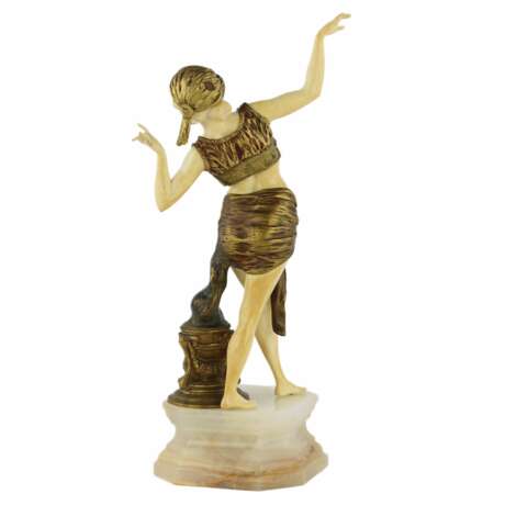 Chryselephantine figurine. Bronze and ivory. Salammbô, circa 1920 - Foto 4