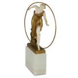 Bronze figure of a Woman with a Hoop, 1920. Georges MORIN (1874-1950) - Foto 3