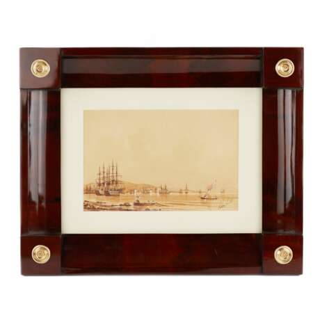 Ivan Aivazovsky. Watercolor. Crimean harbor. 1817-1900 - Foto 1