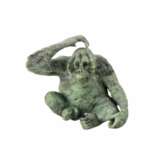 Stone-cut miniature Orangutan in Faberge style - Foto 1