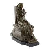 Bronze sculpture Girl with a rose. - Foto 4