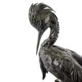 Bronze figure of a Heron. JULES MOIGNIEZ (1835-1894). - Foto 4