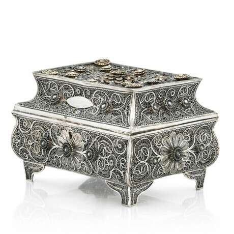 Silver filigree box from the 19th century. Odessa, Russian Empire, 1898-1908 - Foto 1