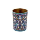 Russian silver vodka cup with cloisonne enamel. Gustav Klingert. Moscow. 1893. - photo 2