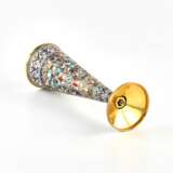 Silver cloisonne enamel champagne glass. Vasily Agafonov. - фото 4