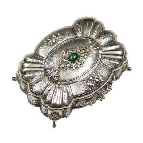 Italian, silver jewelry box of baroque shape. 20th century. - photo 8