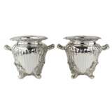 Pair of large, embossed silver wine coolers. England. 1804 Stephen Adams. - Foto 1