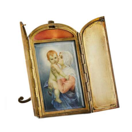 Frame with the image of the Madonna and Child. Austria-Hungary, Vienna. Around 1900 - photo 3