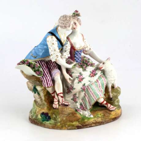 Meissen porcelain composition Couple in love - Foto 6