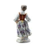 Girl with a basket. Meissen - Foto 2