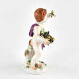 Porcelain figurine allegory Spring. Meissen. - Foto 3