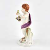 Porcelain figurine allegory Spring. Meissen. - Foto 5