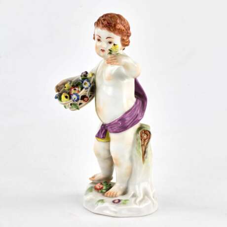 Porcelain figurine allegory Spring. Meissen. - Foto 6