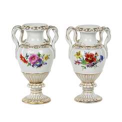 Pair of Meissen porcelain vases.