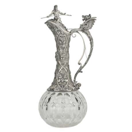 Magnificent crystal and silver wine jug. Brahmfeld & Gutruf. Germany, 19th century. - photo 1