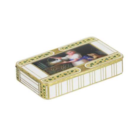 Magnificent gold and enamel snuffbox by Freres Jordan. Hanau, circa 1800 - photo 1