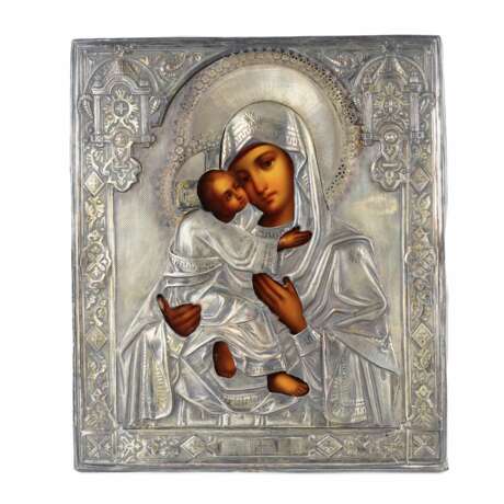 Icon of Our Lady of Vladimir Ivan Ovchinnikov. Moscow 1888 - photo 1