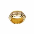 18K gold nut-shaped ring set with diamonds. Piaget Possession. - Auction prices