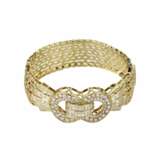 Gold bracelet with diamonds in the form of a belt. - Foto 2