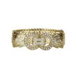 Gold bracelet with diamonds in the form of a belt. - Foto 3