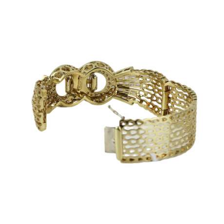 Gold bracelet with diamonds in the form of a belt. - Foto 4