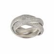 18K White gold ring with diamonds. - Auction prices