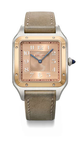 CARTIER. A VERY RARE AND ATTRACTIVE STAINLESS STEEL AND 18K PINK GOLD LIMITED EDITION WRISTWATCH - photo 1