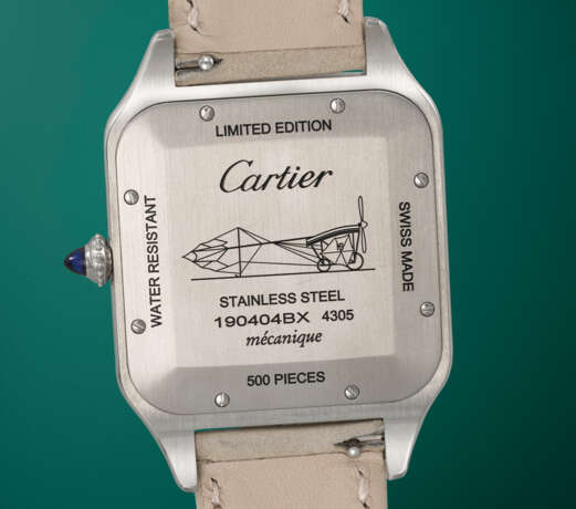 CARTIER. A VERY RARE AND ATTRACTIVE STAINLESS STEEL AND 18K PINK GOLD LIMITED EDITION WRISTWATCH - photo 4