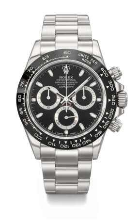 ROLEX. A COVETED AND SPORTY STAINLESS STEEL AUTOMATIC CHRONOGRAPH WRISTWATCH WITH BRACELET - фото 1