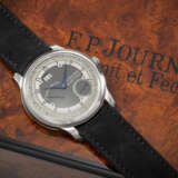 F.P. JOURNE. AN EXTREMELY RARE PLATINUM LIMITED EDITION AUTOMATIC WRISTWATCH WITH DATE, MONTH, ZODIAC INDICATIONS, POWER RESERVE AND RUTHENIUM-PLATED BRASS MOVEMENT - photo 3