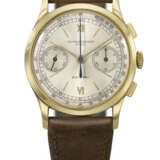 VACHERON CONSTANTIN. A POSSIBLY UNIQUE AND HIGHLY ATTRACTIVE 18K GOLD CHRONOGRAPH WRISTWATCH - photo 1