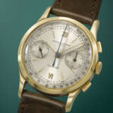 VACHERON CONSTANTIN. A POSSIBLY UNIQUE AND HIGHLY ATTRACTIVE 18K GOLD CHRONOGRAPH WRISTWATCH - photo 2