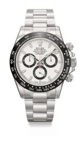 ROLEX. A COVETED AND SPORTY STAINLESS STEEL AUTOMATIC CHRONOGRAPH WRISTWATCH WITH BRACELET - photo 1