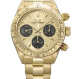 ROLEX. A RARE AND ATTTRACTIVE 18K GOLD CHRONOGRAPH WRISTWATCH WITH BRACELET - фото 1