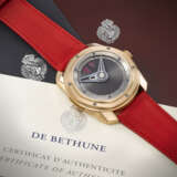 DE BETHUNE. A LARGE AND UNUSUAL 18K PINK GOLD AUTOMATIC WRISTWATCH WITH POWER RESERVE INDICATION - фото 3