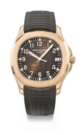 PATEK PHILIPPE. A COVETED 18K PINK GOLD AUTOMATIC WRISTWATCH WITH SWEEP CENTRE SECONDS AND DATE - photo 1