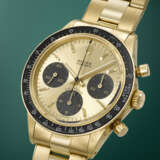 ROLEX. AN EXTREMELY RARE AND CHARMING 18K GOLD CHRONOGRAPH WRISTWATCH WITH BRACELET - Foto 2