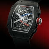 RICHARD MILLE. AN EXTREMELY RARE AND HIGHLY ATTRACTIVE LIGHTWEIGHT CARBON TPT&#174; AUTOMATIC SKELETONIZED WRISTWATCH - фото 4