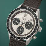 ROLEX. A VERY RARE AND ATTRACTIVE STAINLESS STEEL CHRONOGRAPH WRISTWATCH WITH `PAUL NEWMAN` DIAL - photo 2