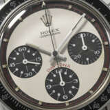 ROLEX. A VERY RARE AND ATTRACTIVE STAINLESS STEEL CHRONOGRAPH WRISTWATCH WITH `PAUL NEWMAN` DIAL - photo 5