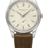 PATEK PHILIPPE. AN EXCEEDINGLY RARE AND HIGHLY ATTRACTIVE 18K WHITE GOLD AUTOMATIC WRISTWATCH WITH ENAMEL DIAL - photo 1