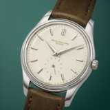 PATEK PHILIPPE. AN EXCEEDINGLY RARE AND HIGHLY ATTRACTIVE 18K WHITE GOLD AUTOMATIC WRISTWATCH WITH ENAMEL DIAL - photo 2