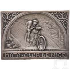 Erinnerungs- oder Siegerplakette des Moto-Club de Nice, datiert 1924