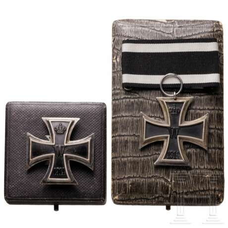 Eisernes Kreuz 1. und 2. Klasse von 1914 im Etui - фото 1