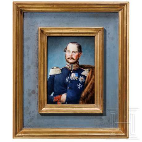 Prinz Carl von Preußen (1801 - 1883) - KPM-Portraitplatte nach dem Ölgemälde von Franz Krüger, 1852 - photo 1