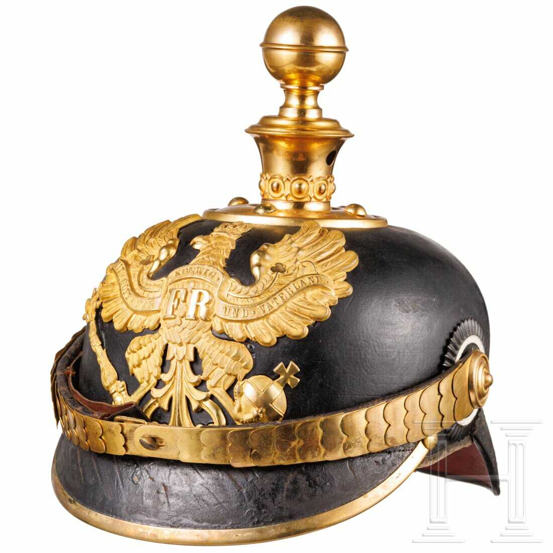 Helm für Unteroffiziere der Fußartillerie, um 1910