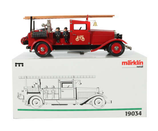 Feuerwehr Märklin, Baukastenfahrzeug Replika, 1903… - photo 1